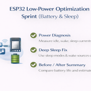 ESP32 Low-Power Optimization Sprint (Battery & Sleep)